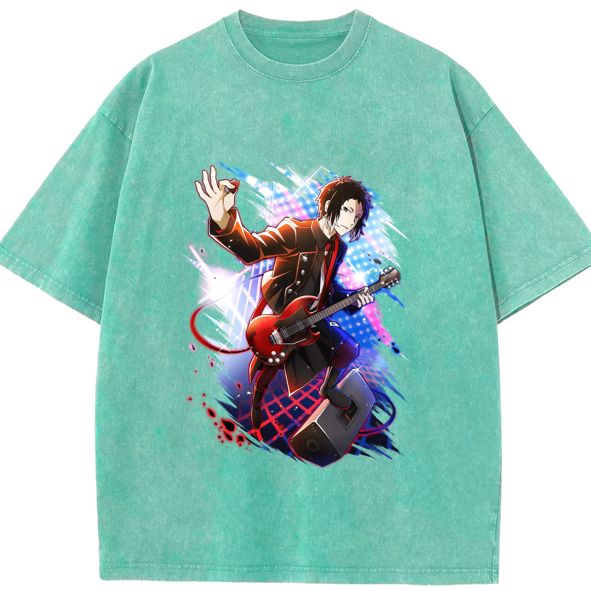 （画像用） 文豪ストレイドッグス Bungo Stray Dogs 綿100% ヴィンテージ風 半袖Tシャツ（フロントプリント）